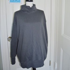 Grey turtle neck sweatshirt dress